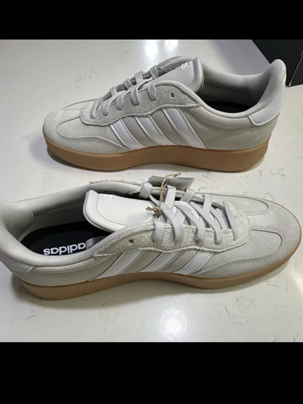 Adidas Barreda Low Grey White Gum US Men 11.5 Women 12.5 JR1325